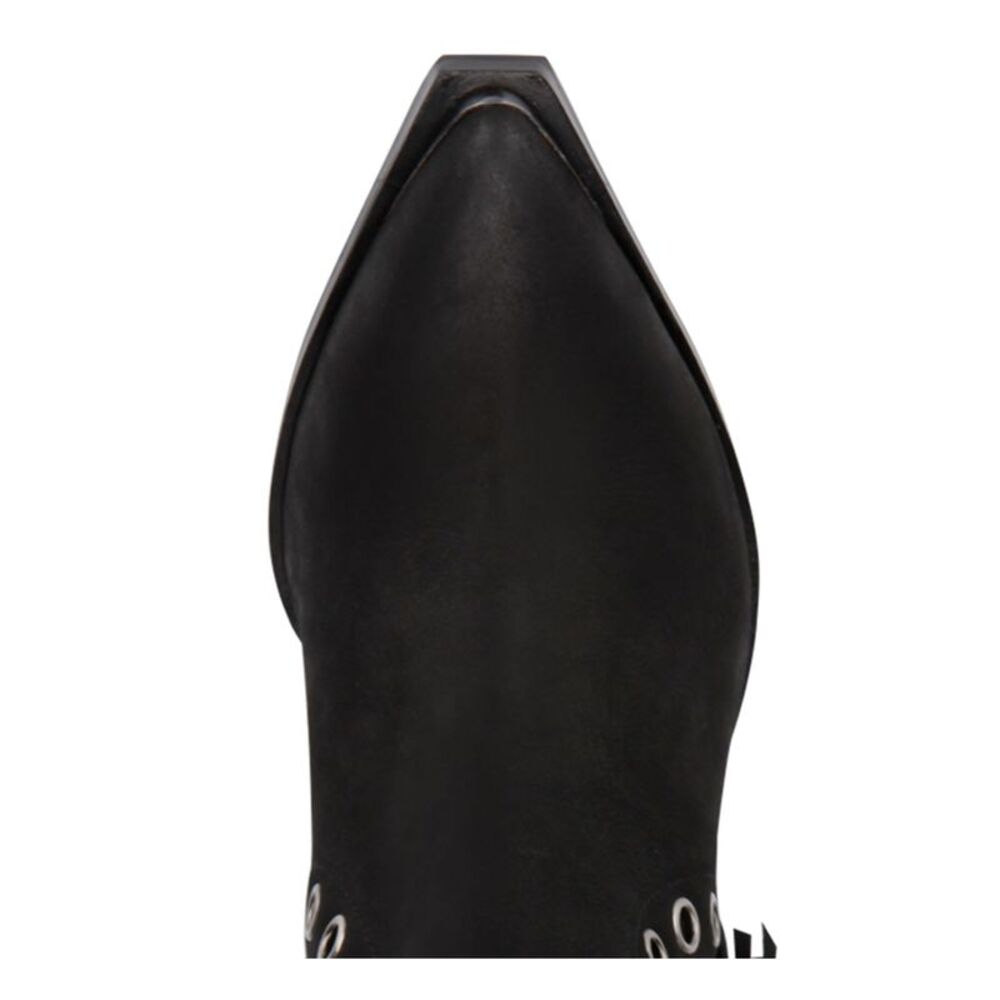 KENNETH COLE NEW YORK Womens Black Slouching West Leather Heeled Boots 11 M - Picture 2 of 4